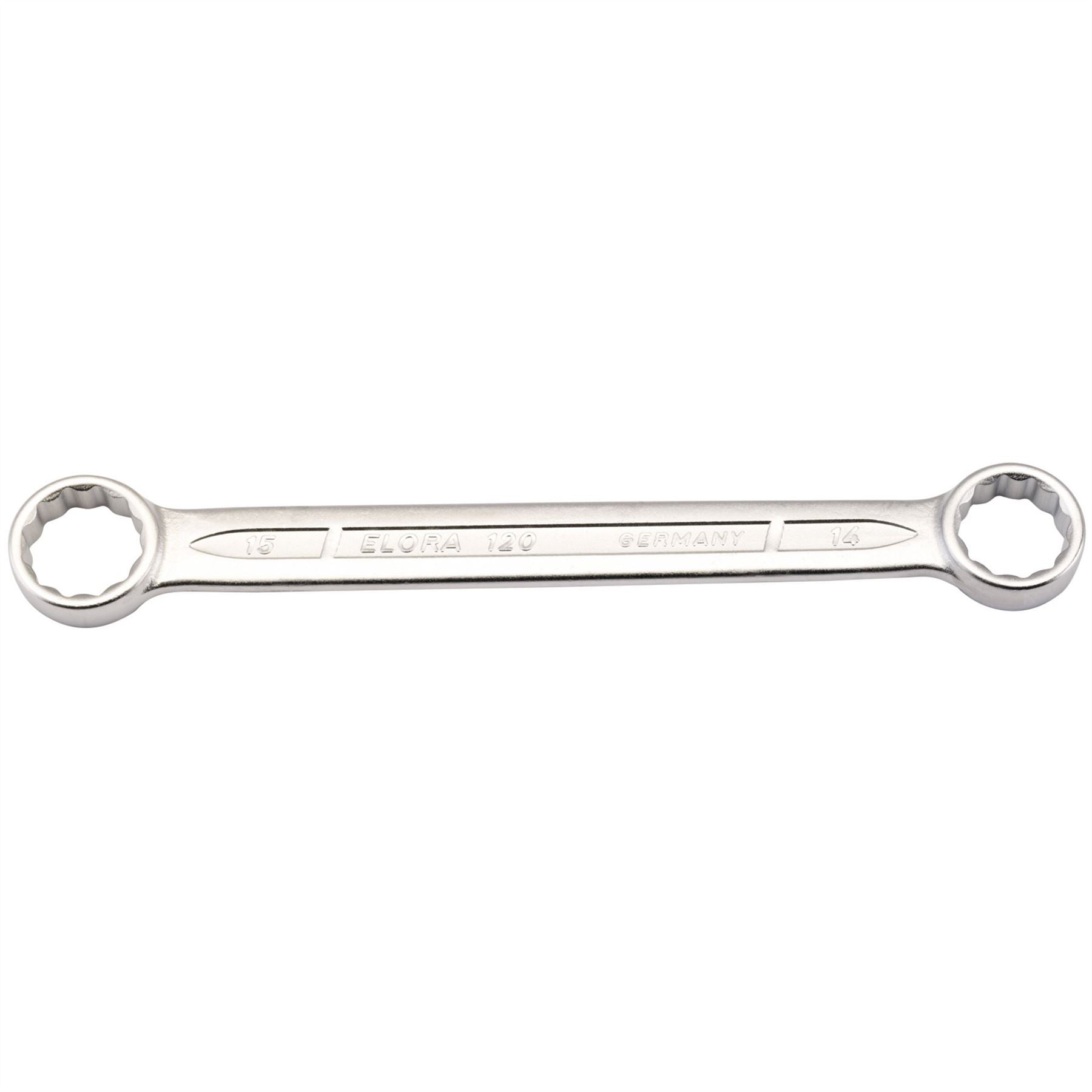 Elora 02430 Flat Metric Ring Spanner 14 x 15mm Elora