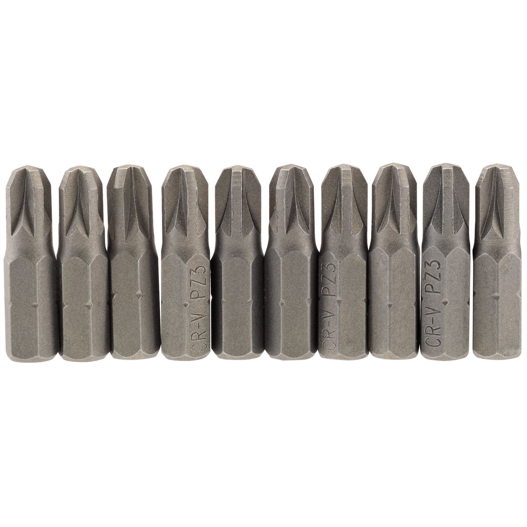 Draper 64057 PZ Type Insert Bit 1/4" Hex 25mm Long No.3 Pack of 10 Draper