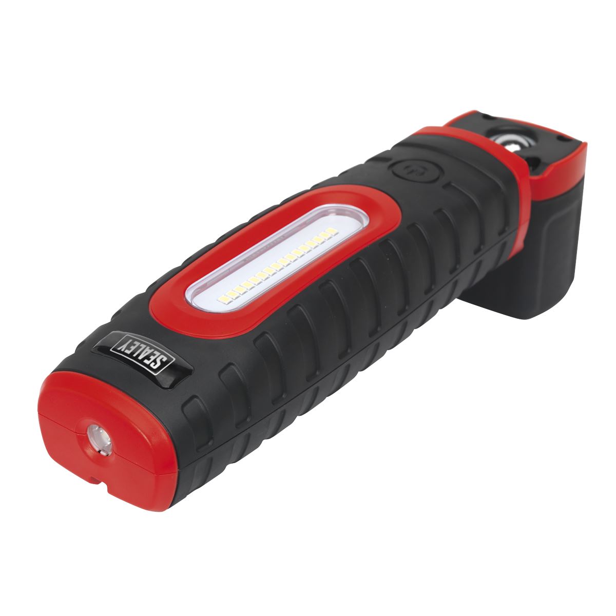 Sealey LED360PLUS Rechargeable 360° Inspection Light 10W & 3W SMD LED Black 2 x Lithium-ion Sealey