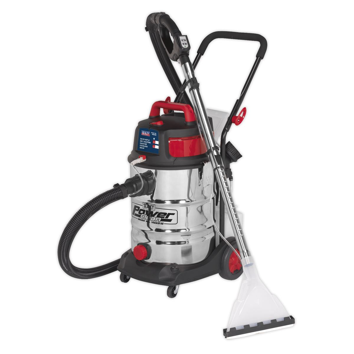 Sealey VMA915 Valet Machine Wet & Dry 30L Stainless Drum Sealey