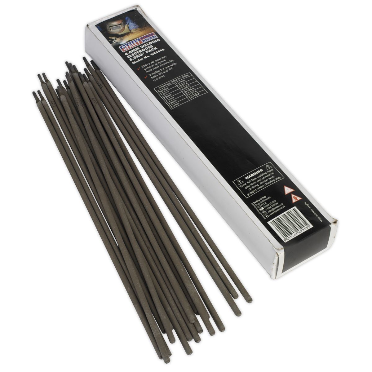 Sealey WE5040 Welding Electrodes Ø4 x 350mm 5kg Pack Sealey