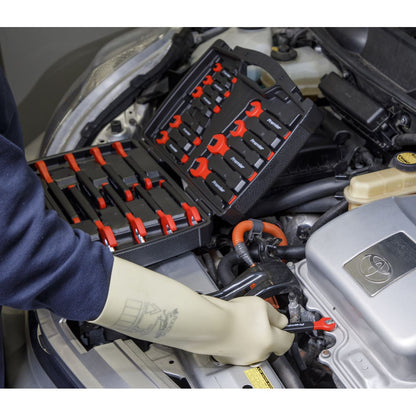 Sealey AK63172 Insulated Open-End Spanner Set 18pc VDE Approved Sealey