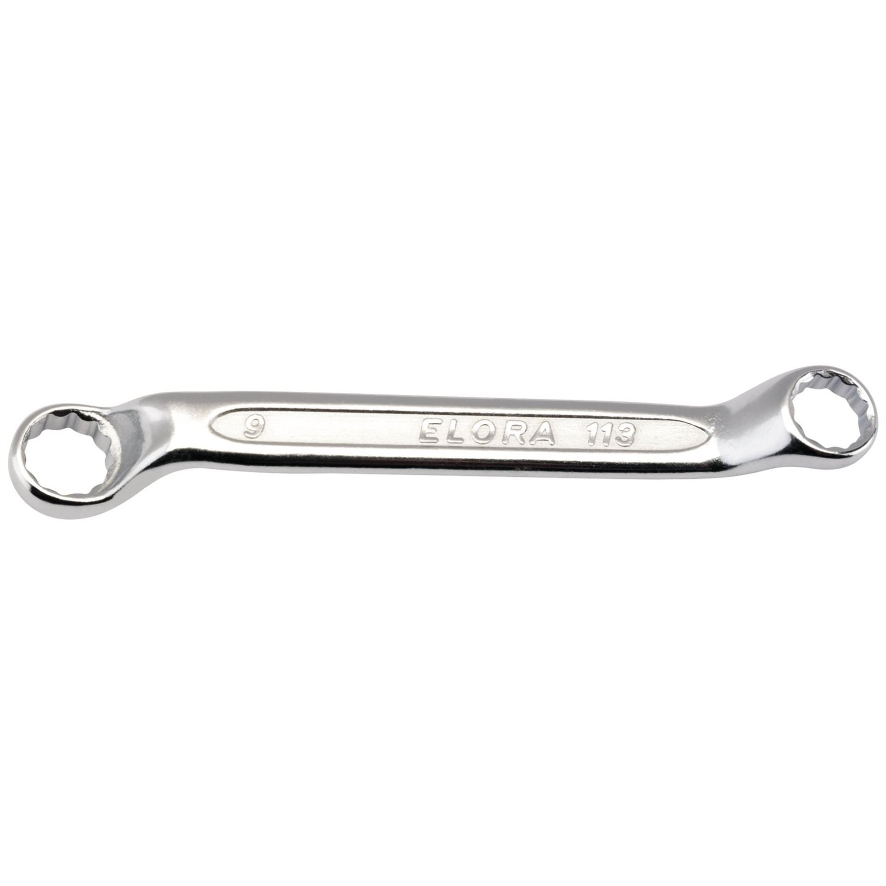 Elora 02612 Midget Deep Crank Metric Ring Spanner 8 x 9mm Elora