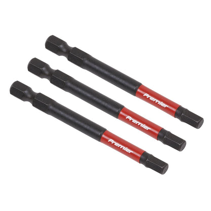 Sealey AK8263 Hex 5mm Impact Power Tool Bits 75mm - 3pc Sealey