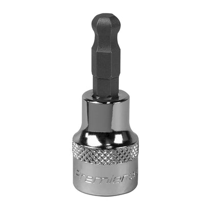 Sealey SBBH005 Ball-End Hex Socket Bit 7mm 3/8"Sq Drive Sealey