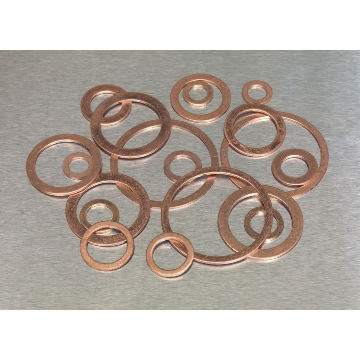 Sealey AB020CW Copper Sealing Washer Assortment 250pc - Metric Sealey