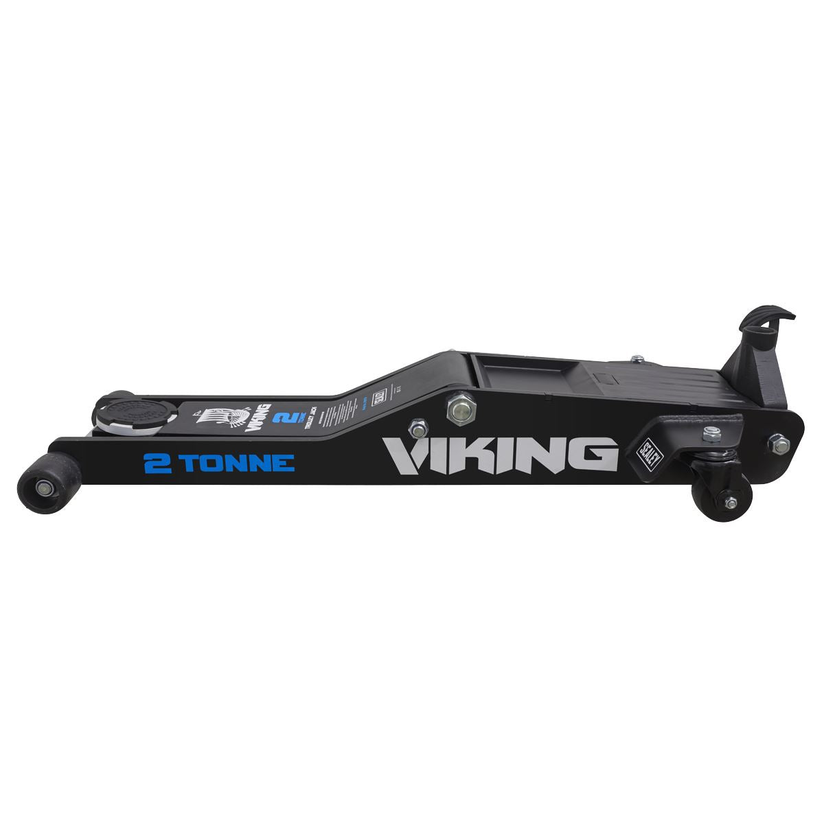 Sealey 2100TB Viking Low Profile Professional Long Reach Trolley Jack with Rocket Lift 2 Tonne Sealey