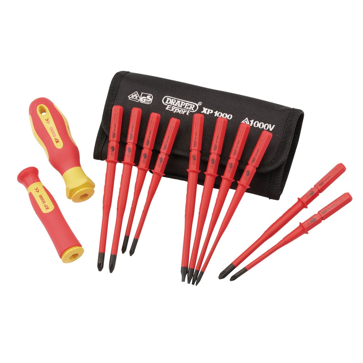 Draper 70867 XP1000® VDE Slimline Interchangeable Screwdriver Set 12 Piece Draper