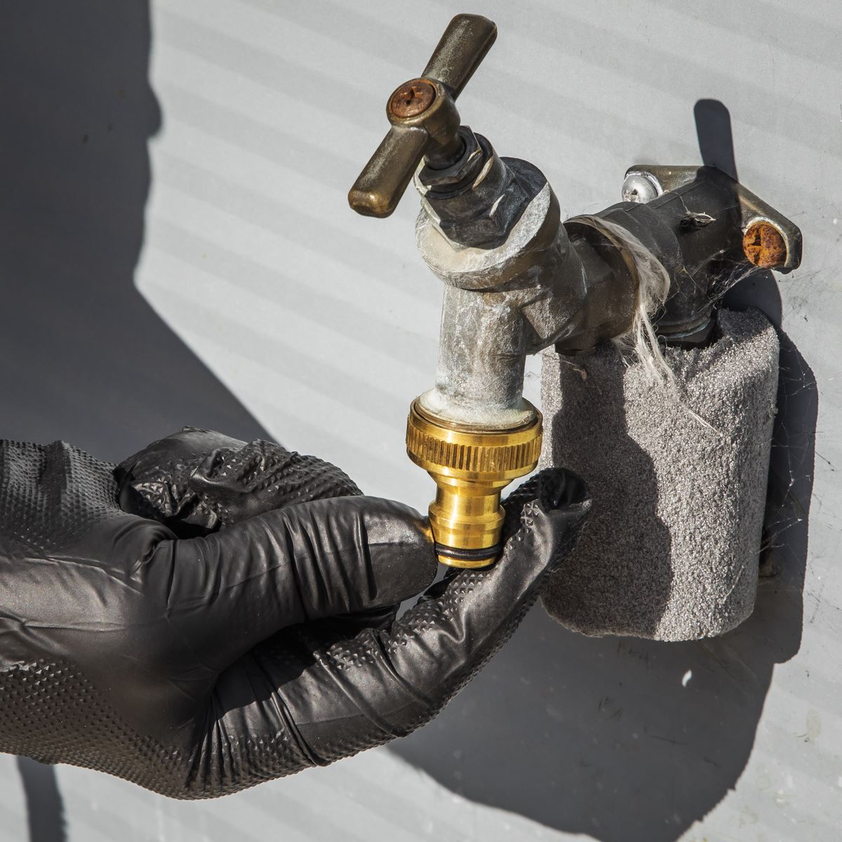 Sealey GH15E Ø17mm Expandable Garden Hose Black 15m Premium Sealey