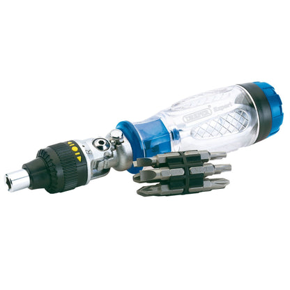 Draper 40855 Expert Ratcheting Screwdriver and Bit Set 14 Piece Draper