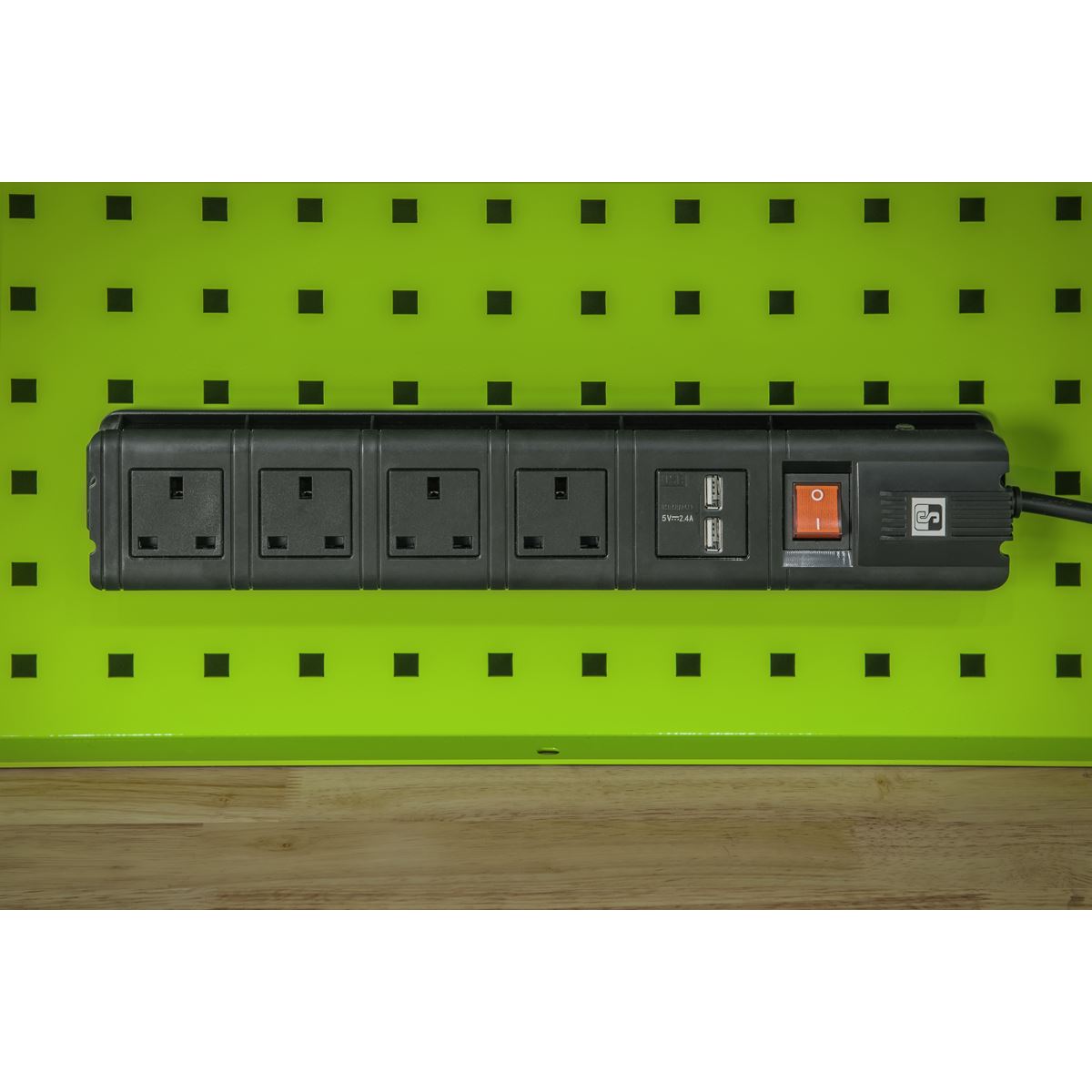 Sealey AP6103BE Top Hutch & 2 Drawer Riser 1549mm Sealey