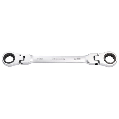 Draper 27759 HI-TORQ® Metric Flexible Head Double Ring Ratchet Spanner 18 x 19mm Draper