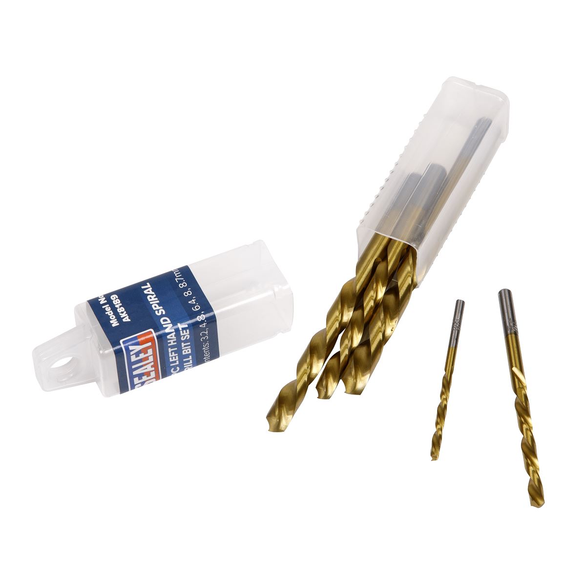 Sealey AK8189 Left-Hand Spiral Drill Bit Set 5pc Sealey