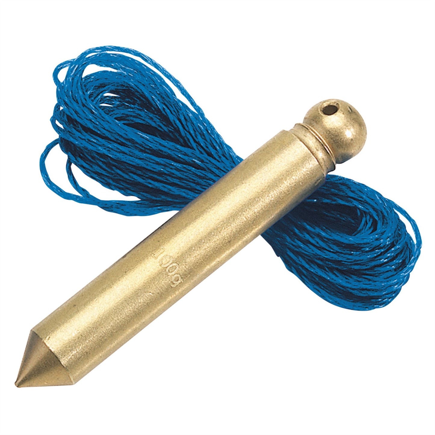 Draper 60698 Solid Brass Plumb Bob with Nylon Line 100g 5m Draper