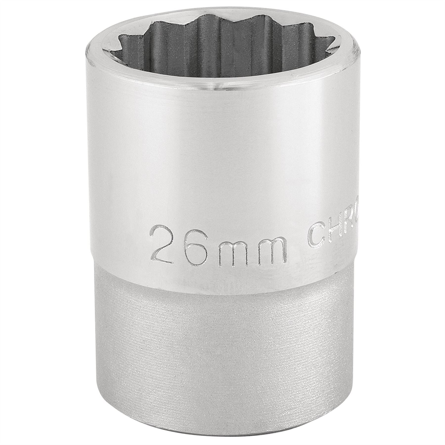 Draper 16694 12 Point Socket 3/4" Sq. Dr. 26mm Draper