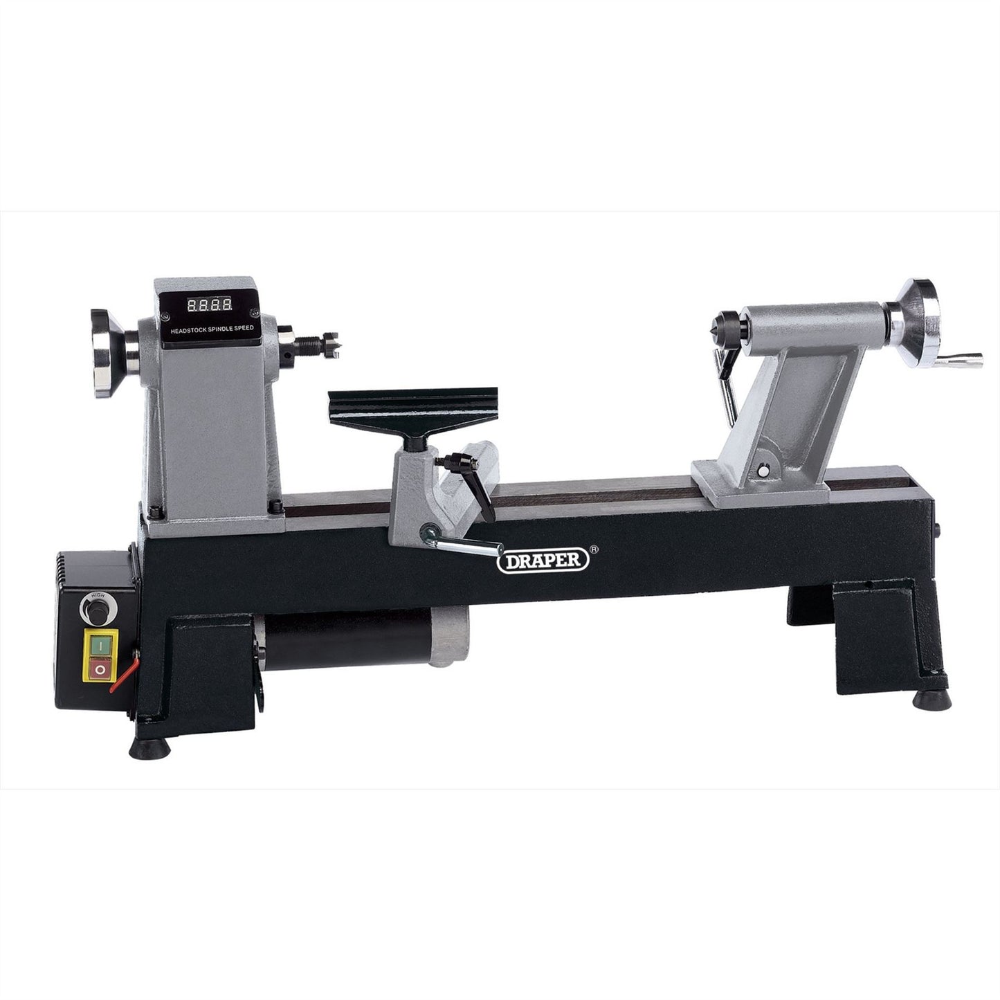 Draper 60989 Compact Digital Variable Speed Wood Lathe 550W Draper