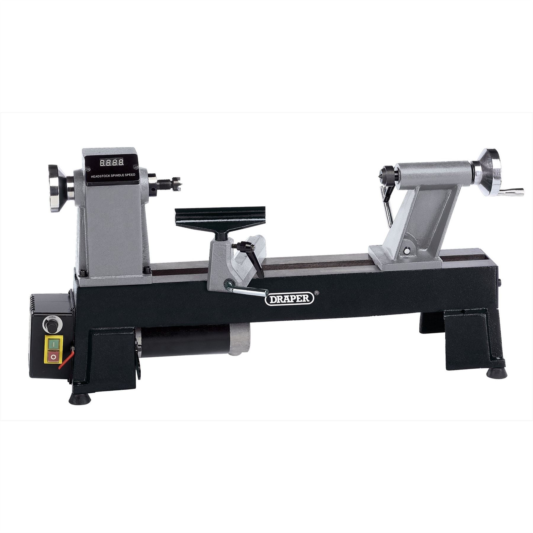 Draper 60989 Compact Digital Variable Speed Wood Lathe 550W Draper