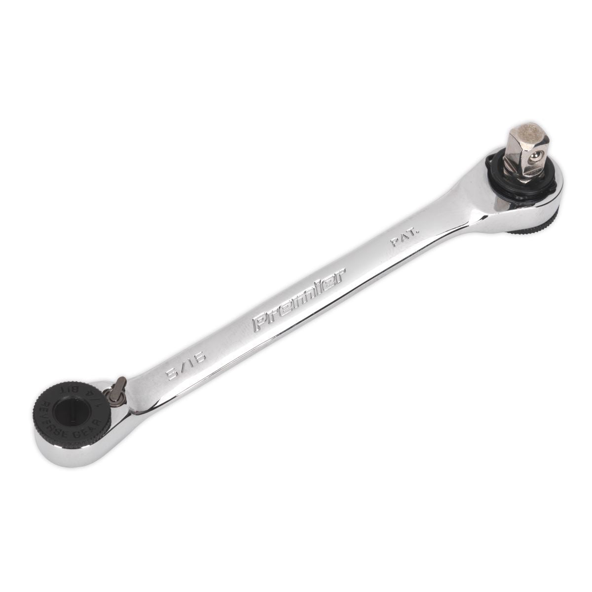 Sealey AK6967 Ratchet Spanner 1/4"Hex x 5/16"Hex Drive with 1/4"Sq Drive Adaptor Sealey