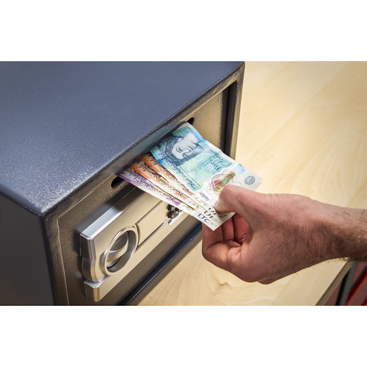 Sealey SECS01DS Electronic Combination Security Safe with Deposit Slot 350 x 250 x 250mm Sealey