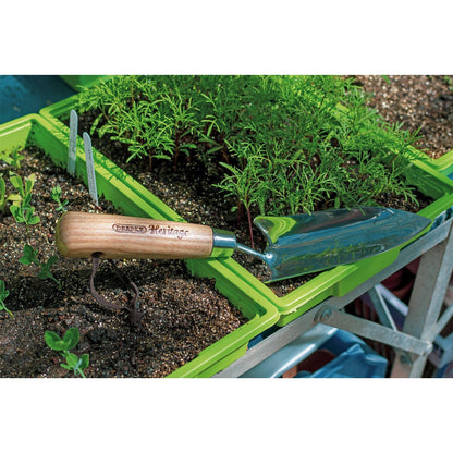 Draper 99022 Heritage Stainless Steel Transplanting Trowel with Ash Handle Draper