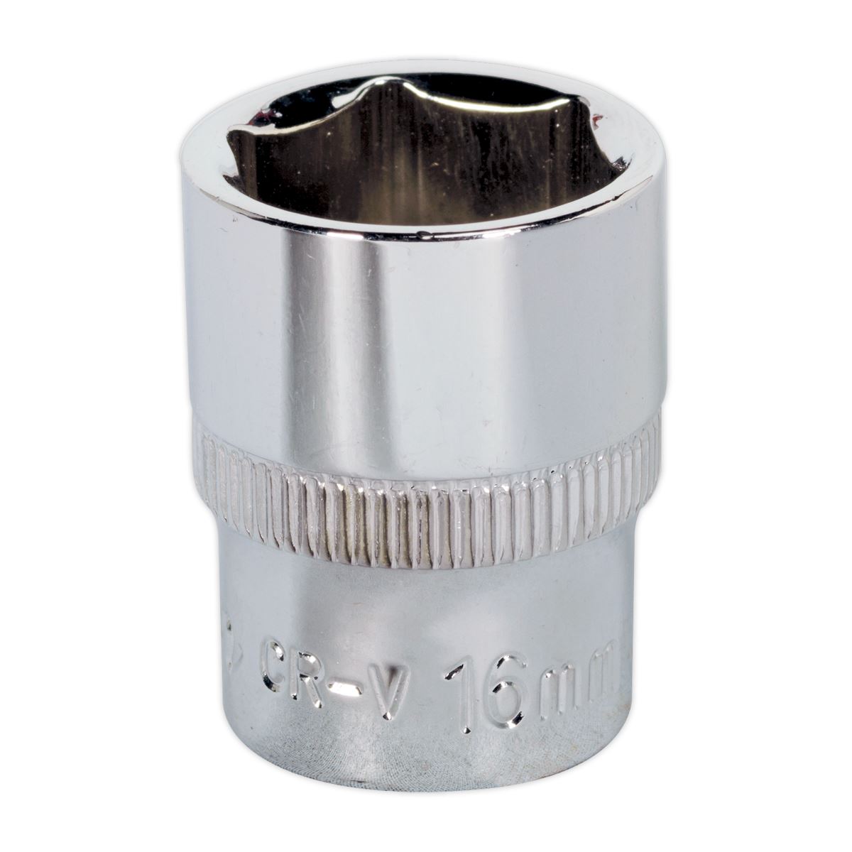 Sealey SP3816 WallDrive® Socket 16mm 3/8"Sq Drive Fully Polished Sealey