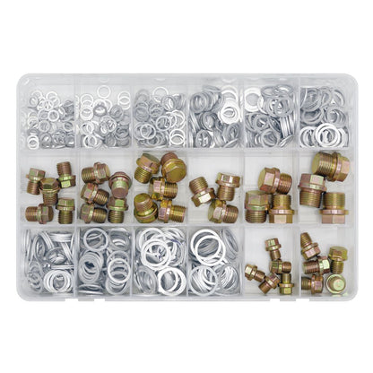Sealey VS663 Sump Plug & Washer Assortment 534pc Sealey
