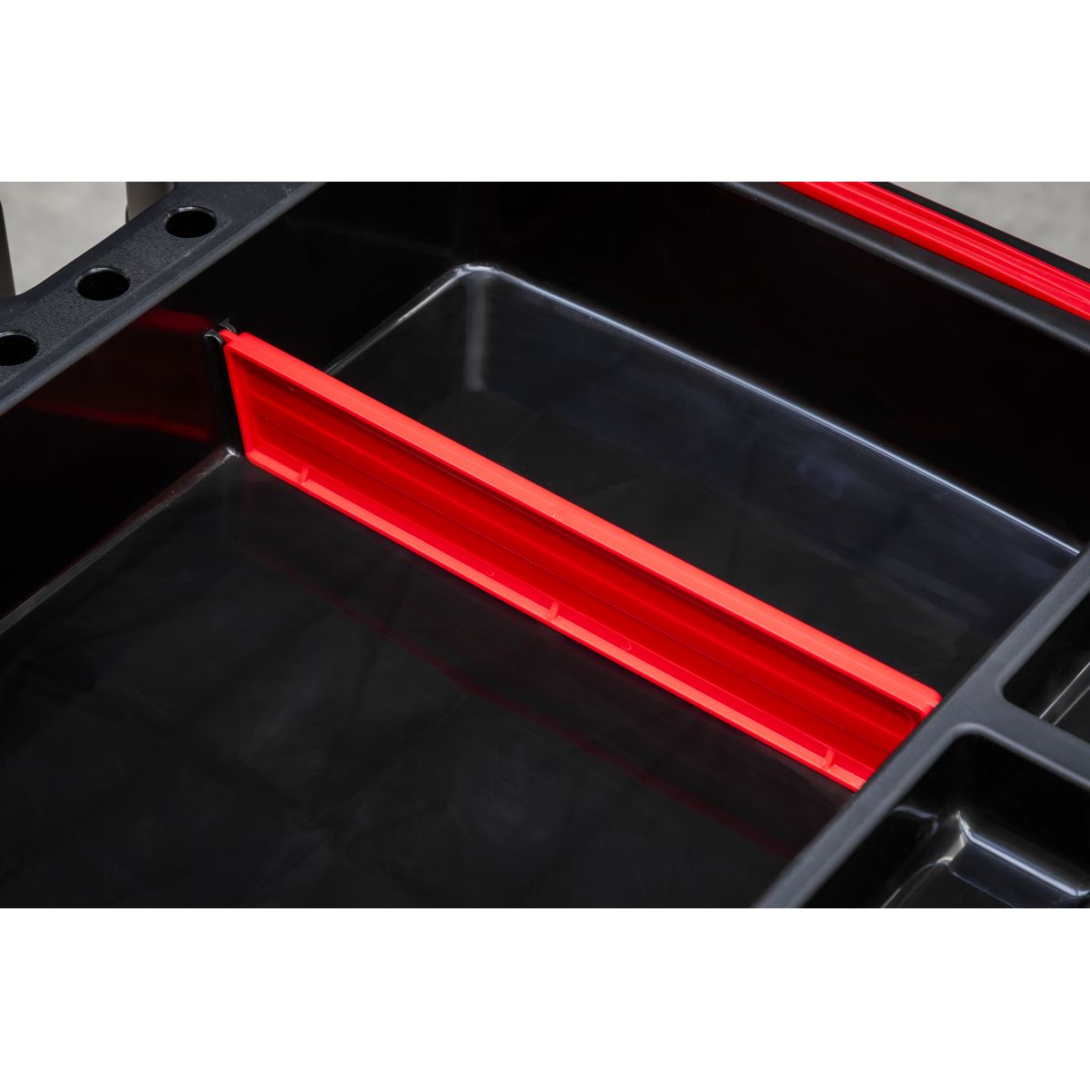 Sealey CX313 Workshop Trolley 3-Level Composite with Parts Storage Sealey