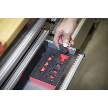 Sealey AK5525 Low Profile Impact Hex Socket Bit Set 1/4" & 3/8" Sq. Drive 9pc - Metric Sealey