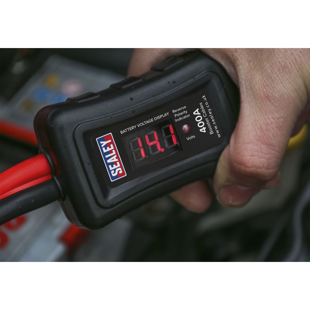 Sealey BC16403SR Booster Cables 16mm² x 3m 400A with Electronics Protection Sealey