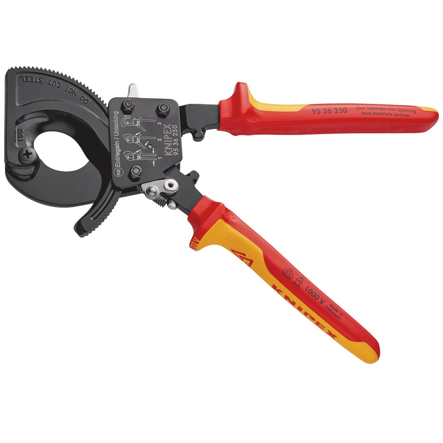 Knipex 57677 95 36 250 VDE Heavy Duty Cable Cutter 250mm Knipex