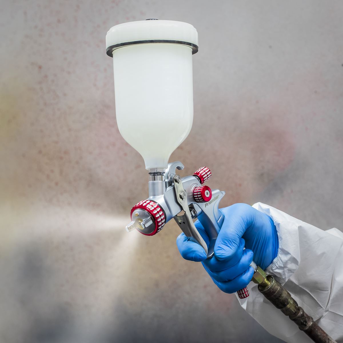 Sealey HVLP01 HVLP Gravity Feed Spray Gun - 1.3mm Set-Up Sealey