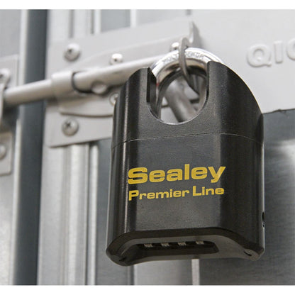 Sealey PL603S Steel Body Combination Padlock Shrouded Shackle 62mm Sealey