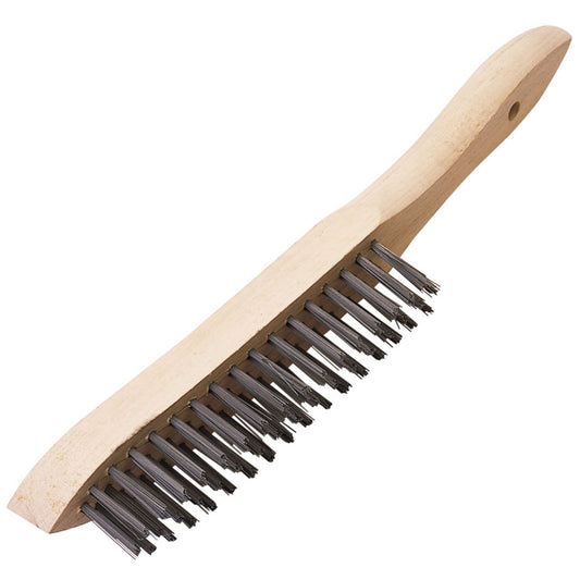 Draper 31548 Heavy Duty 3 Row Wire Scratch Brush 310mm Draper