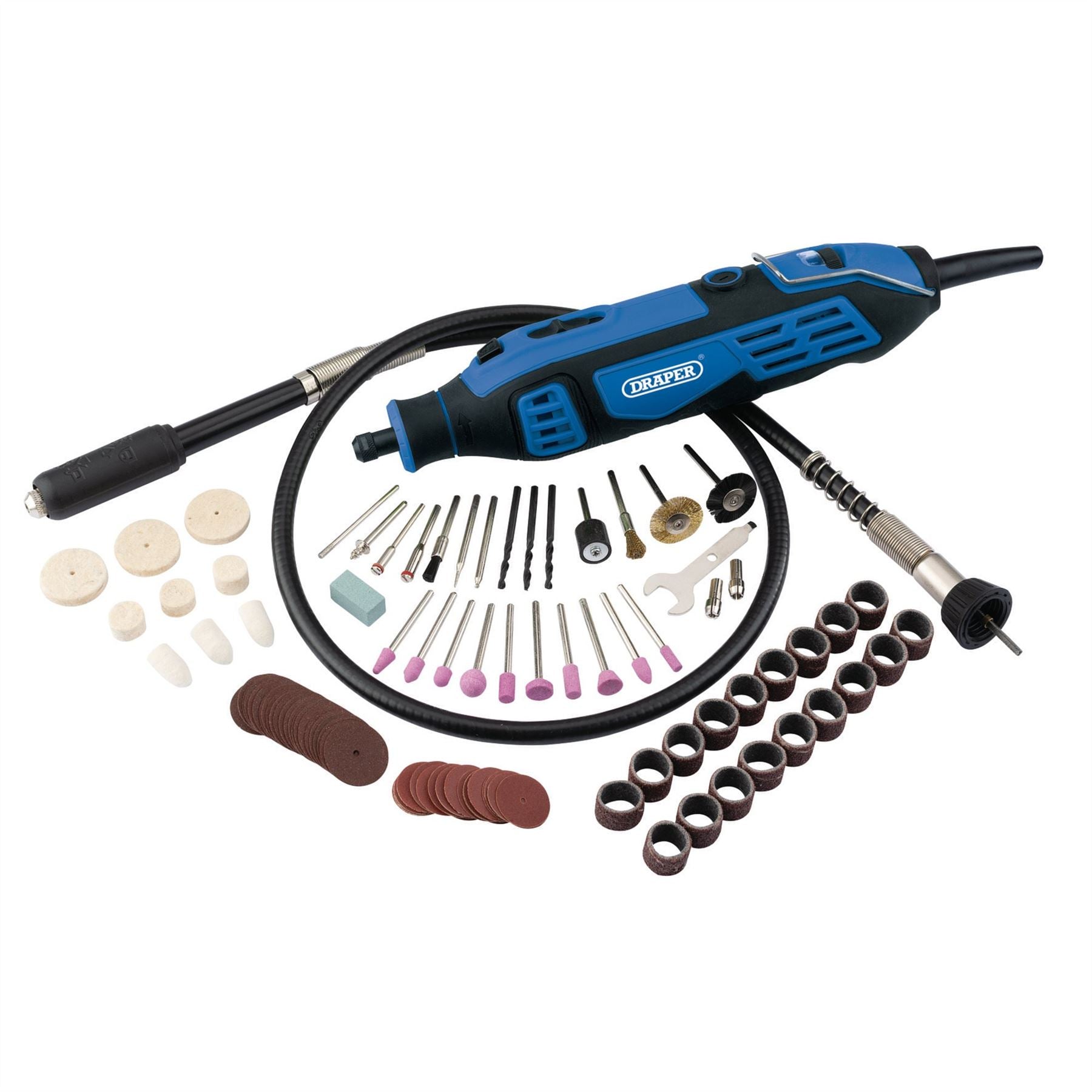 Draper 58300 230V Rotary Multi-Tool Kit 180W 111 Piece Draper