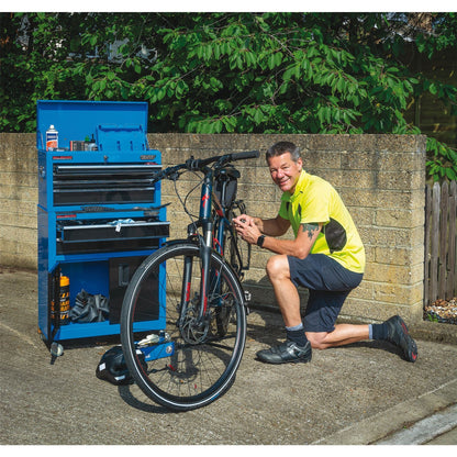 Draper 19563 Combined Roller Cabinet and Tool Chest 6 Drawer 24" Blue Draper