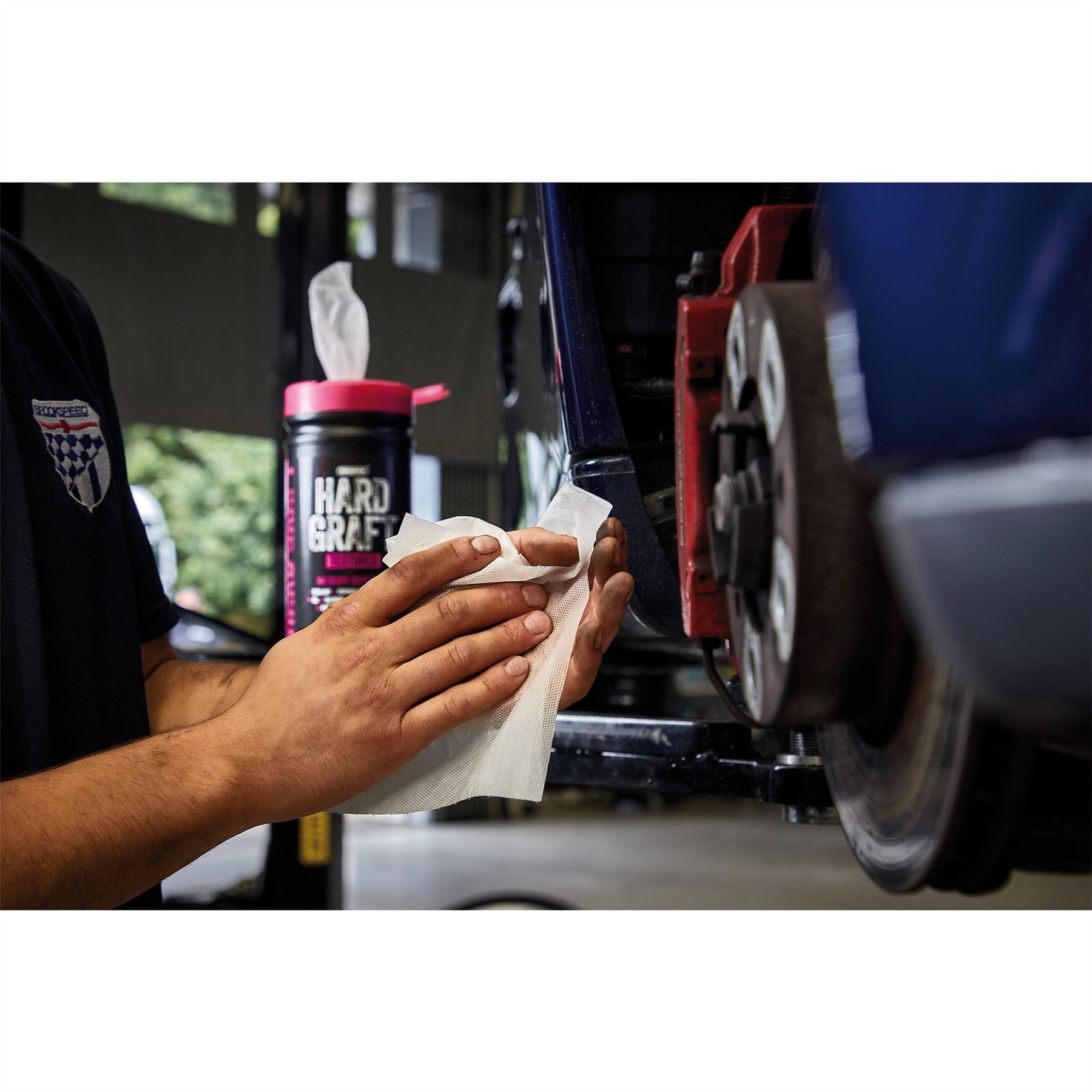 Draper 12435 Hard Graft Multipurpose Textured Wipes Tub of 100 Draper