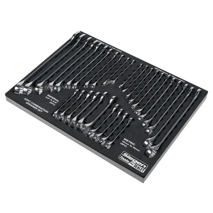 Siegen S01239 Combination Spanner Set 32pc - Metric/Imperial Sealey