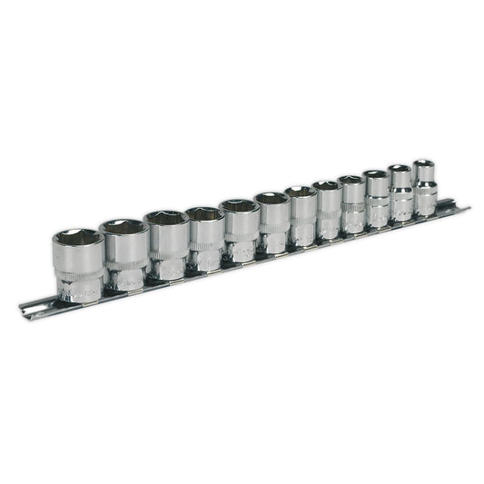 Sealey AK2693 Socket Set 12pc 3/8"Sq Drive WallDrive® Metric Sealey