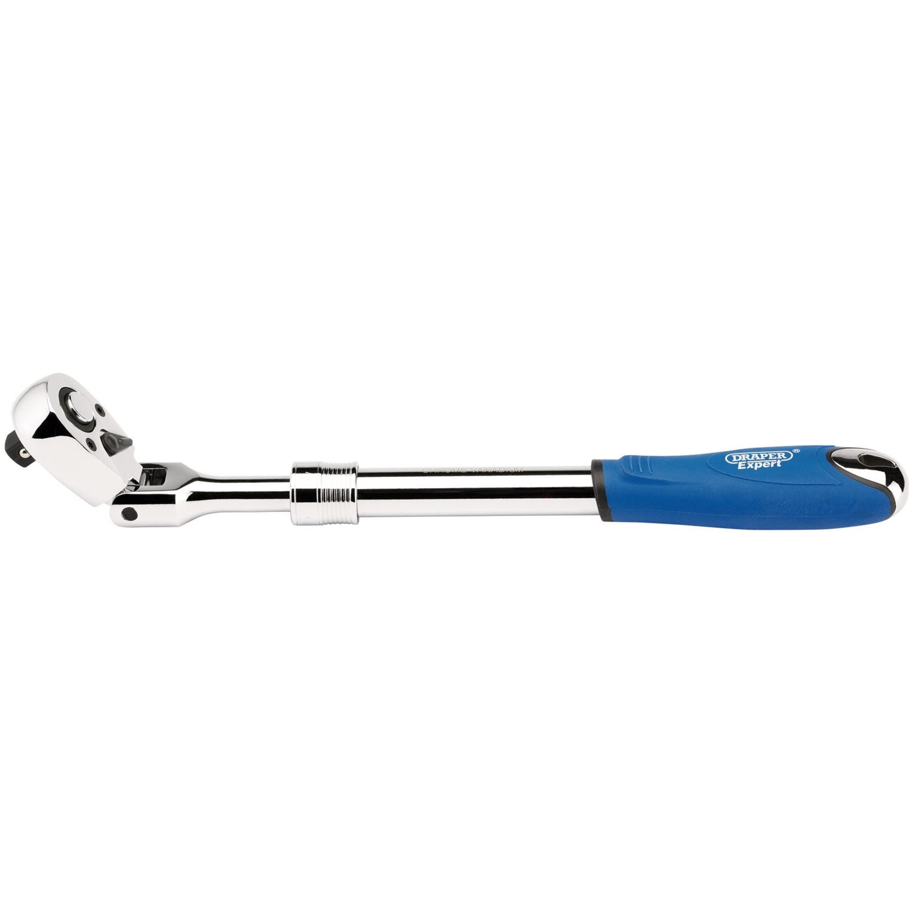 Draper 26817 Expert Flexible Head Extending Reversible Ratchet 1/2" Sq. Dr. 72 Tooth Draper