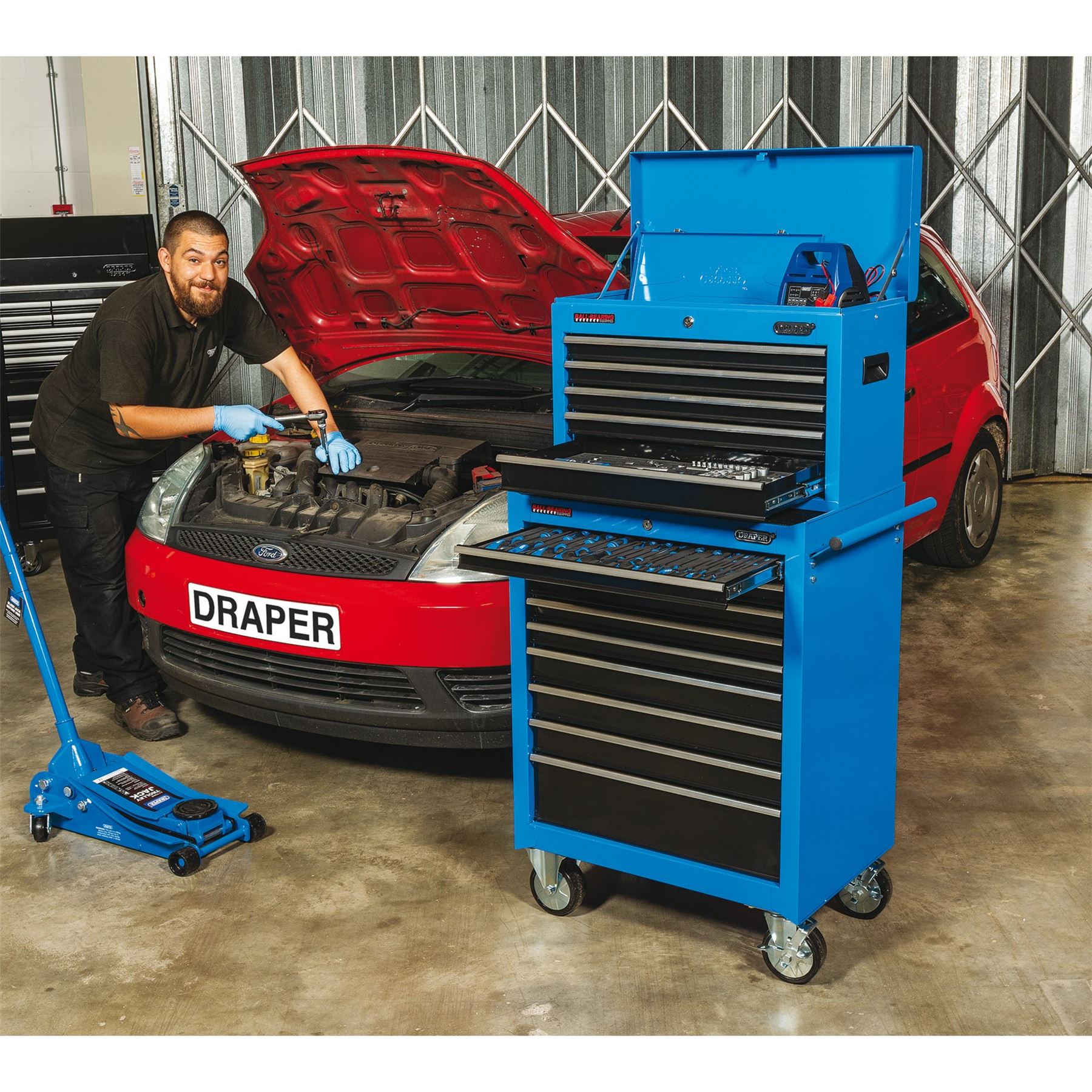 Draper 14604 Tool Chest 5 Drawer 26" Blue Draper