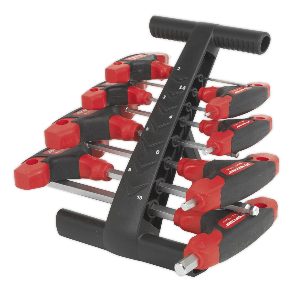 Sealey AK7144 Ball-End Hex Key Set 8pc T-Handle Metric Sealey
