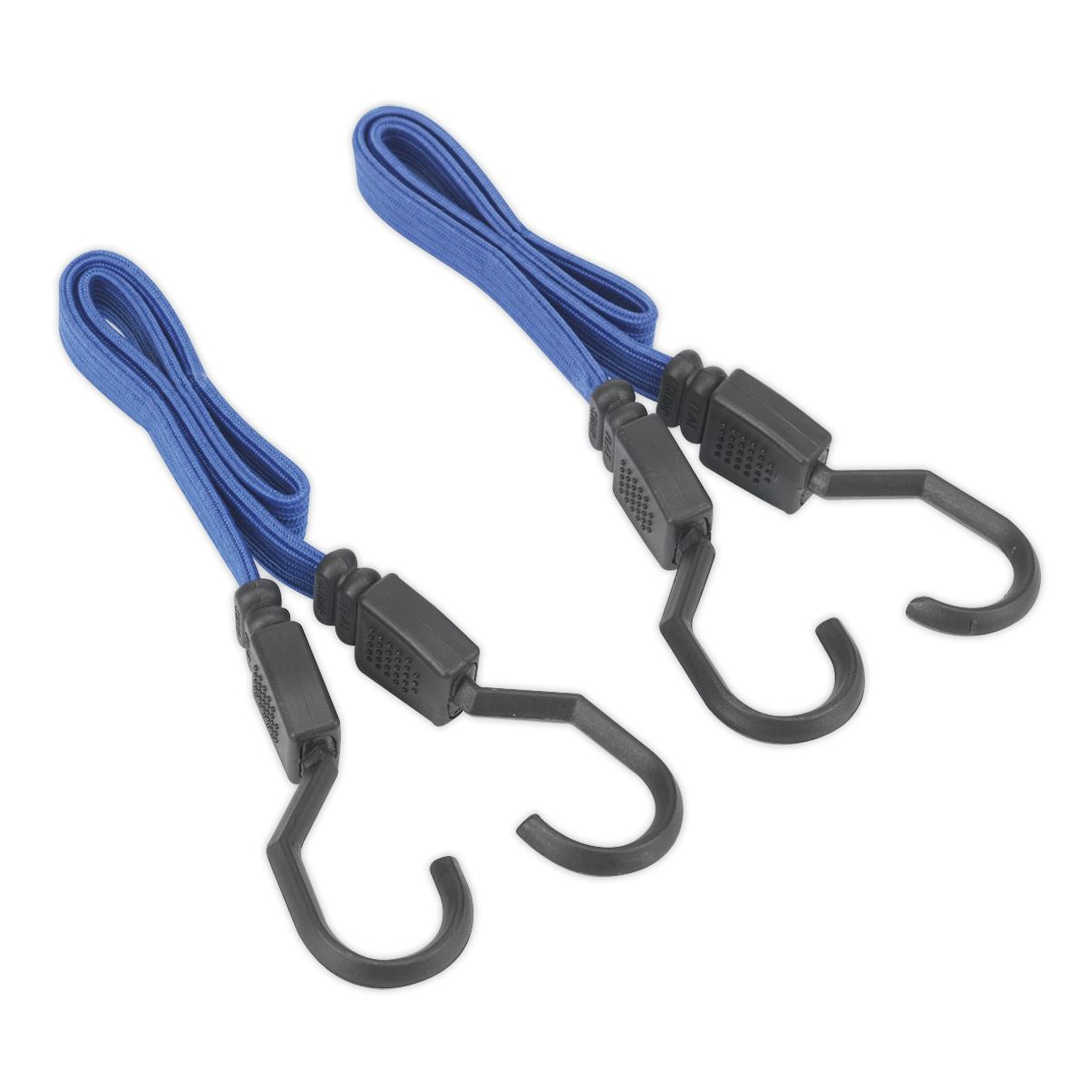 Sealey BCS15 Flat Bungee Cord Set 460mm 2pc Sealey