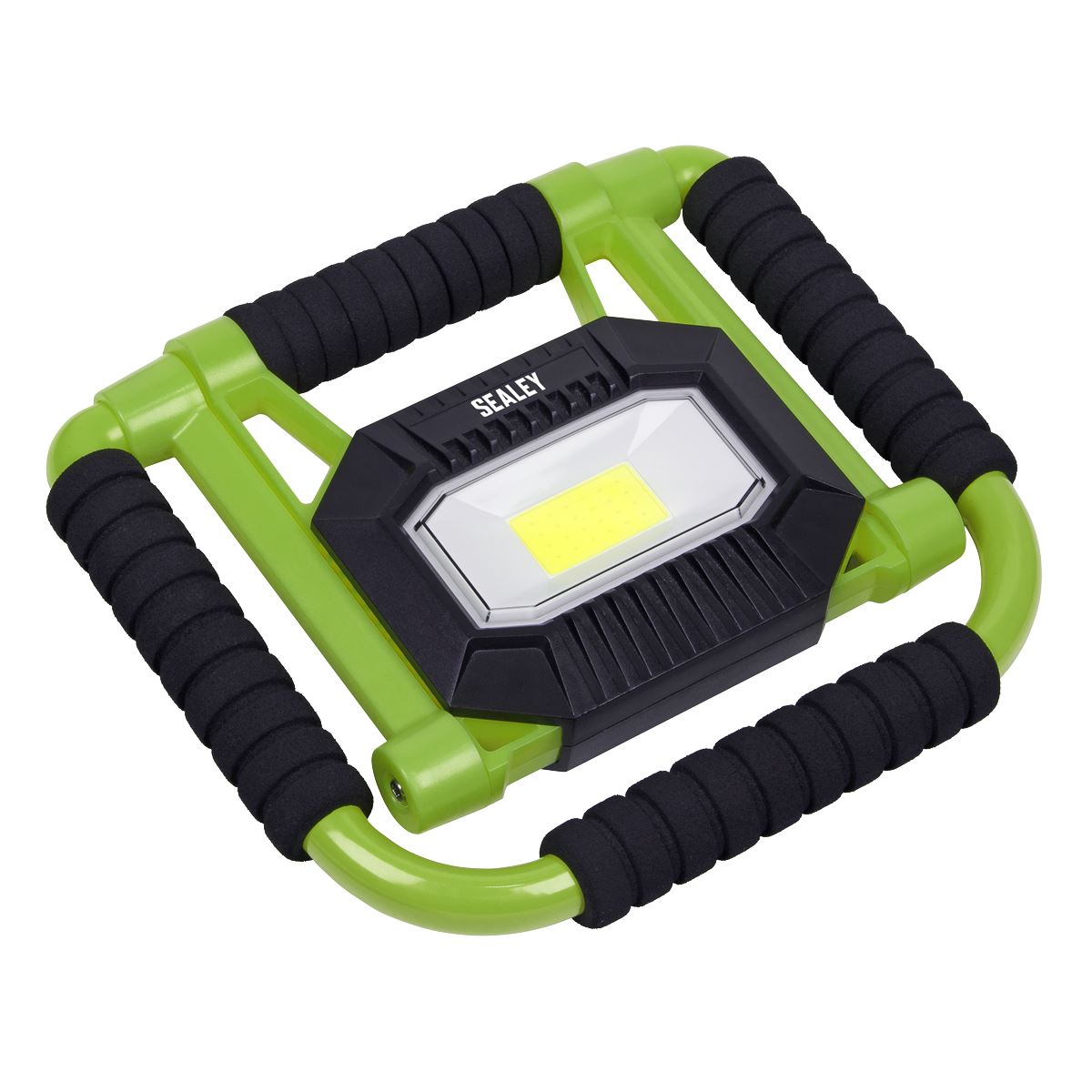 Sealey LEDFL10W Rechargeable Portable Fold Flat Floodlight 10W COB LED Lithium-ion Sealey