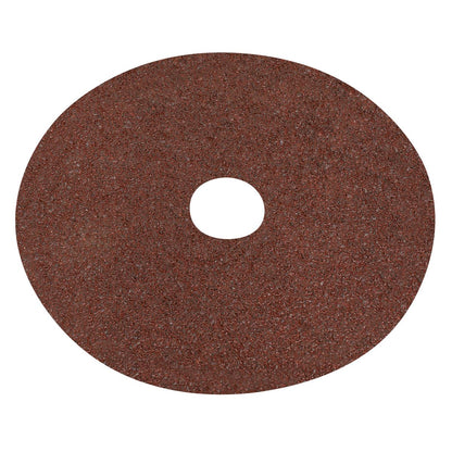 Sealey WSD524 Fibre Backed Disc Ø125mm - 24Grit Pack of 25 Sealey