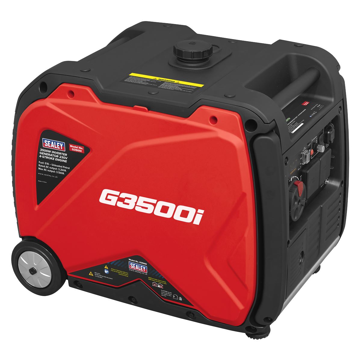 Sealey G3500I 3500W Inverter Generator 230V - 4-Stroke Engine Sealey