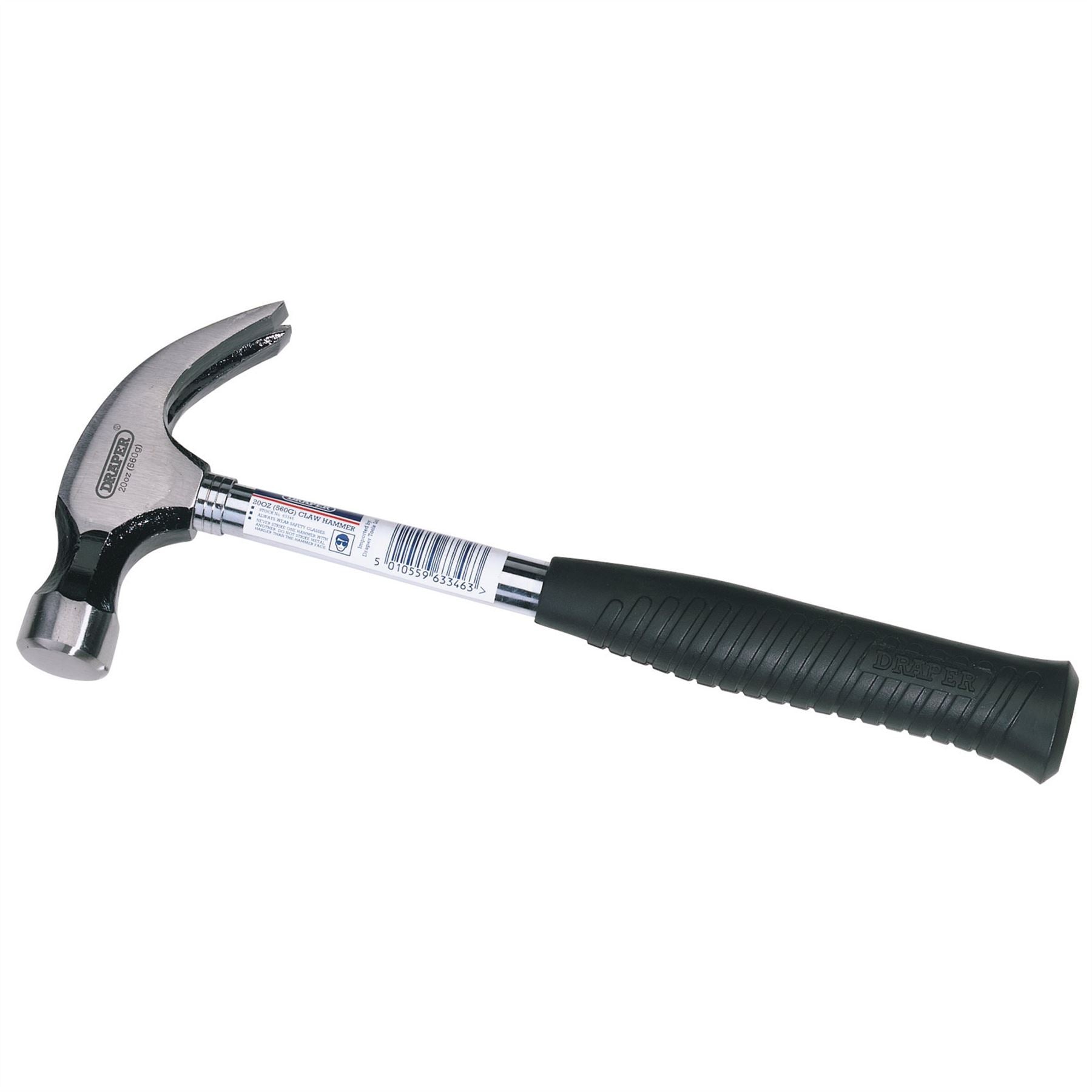 Draper 63346 Tubular Shaft Claw Hammer 560g/20oz Draper