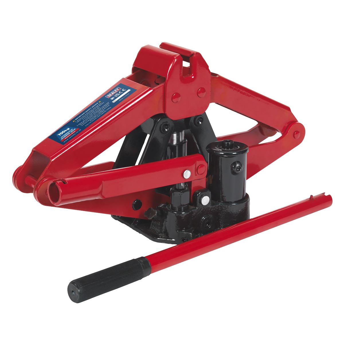 Sealey HSJ07 Hydraulic Scissor Jack 700kg Sealey