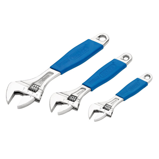 Draper 88598 Crescent-Type Adjustable Wrench Set 3 Piece Draper