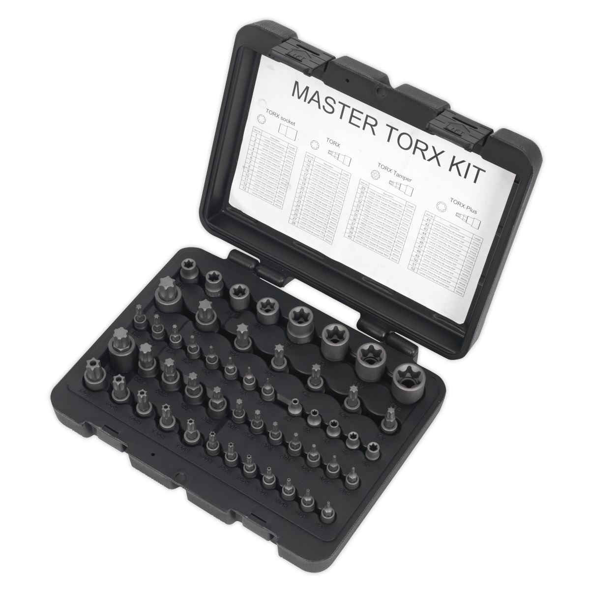 Sealey AK6199 TRX-Star* Master Socket Set 52pc 1/4" 3/8" & 1/2"Sq Drive Sealey