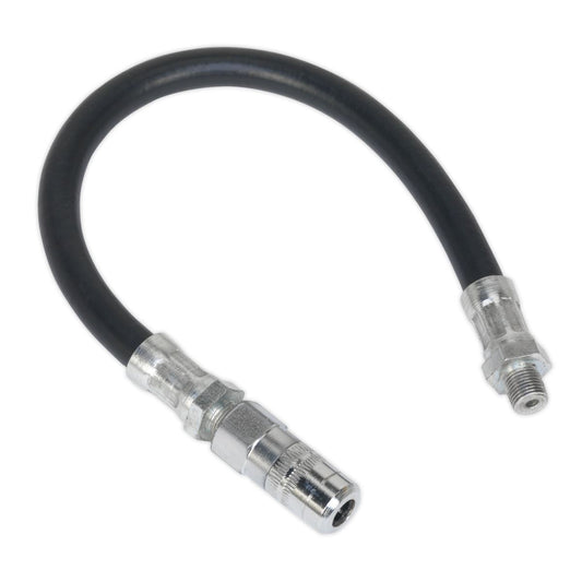 Sealey GGHE300 Rubber Delivery Hose with 4-Jaw Connector Flexible 300mm 1/8"BSP Gas Sealey